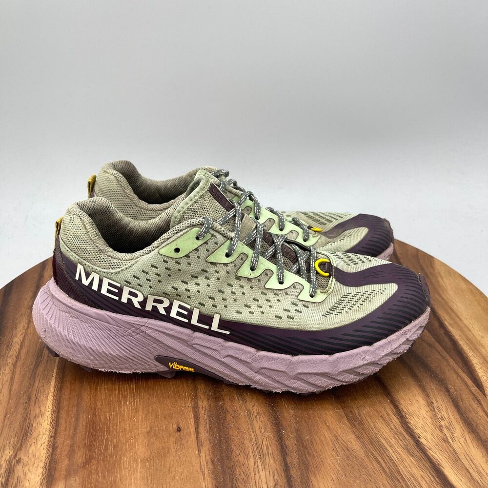 Merrell Agility Peak 5 Shoes Womens Size 9.5 Green Trail Running Comfort Hiking